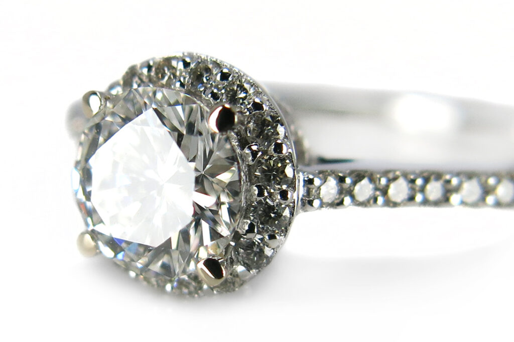 Ring Brillant 0,65ct Brillanten 750 Weißgold DPL Gutachten [BRORS 12196]