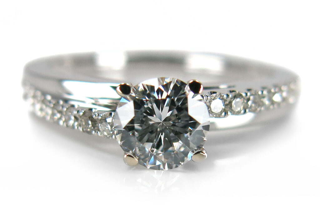 Ring Brillant 0,52 ct Brillanten 0,178 ct Weißgold DPL Gutachten [BRORS 12839]
