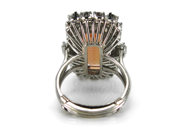 Ring Imperial Topas Diamanten insg 2,5ct DeGEB Gutachten [BRORS 14865]