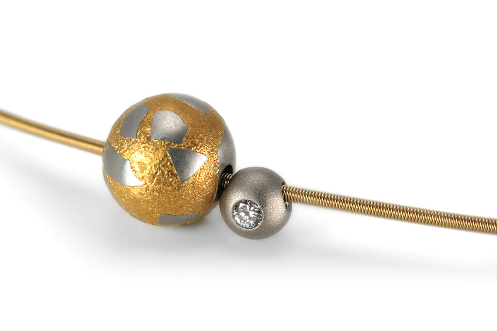 a close up of a bead