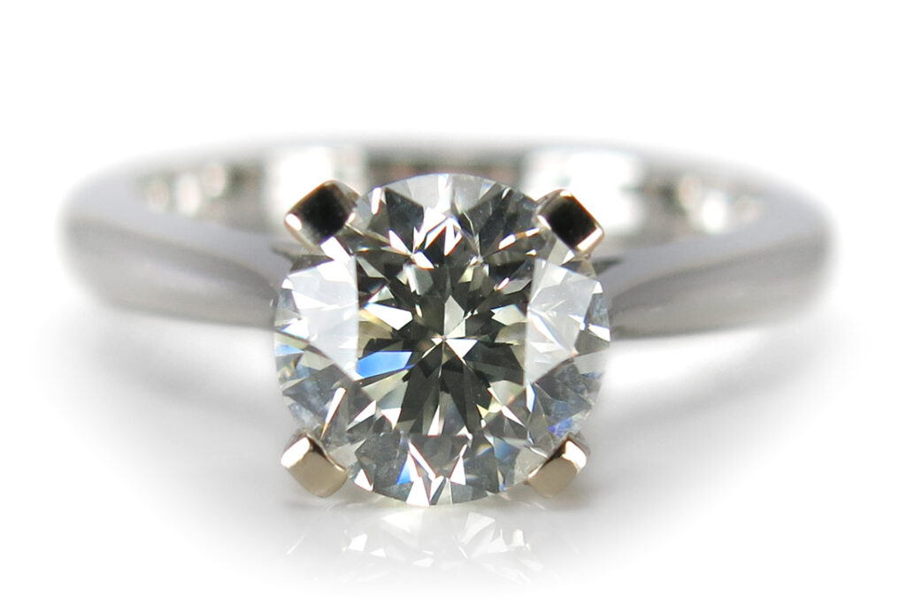 Ring Brillant 1,5 ct Top Crystal+/vvs2 + Brillanten IGI Gutachten [BRORS 16182]