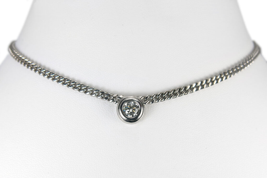 Cartier Collier Brillant 1,01 ct G/vs2 750 Weißgold IGI Gutachten [BRORS 16892]