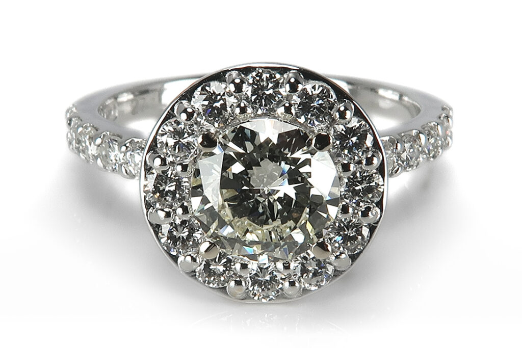 Ring Brillant 0,70ct L/si1 Brillanten insg 0,53ct IGI Gutachten [BRORS 17165]