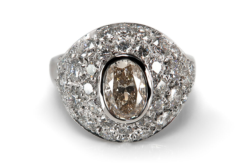 Ring Diamant 1,04 ct Fancy/VS Brillanten insg 1,0 ct IGI Gutachten [BRORS 18097]