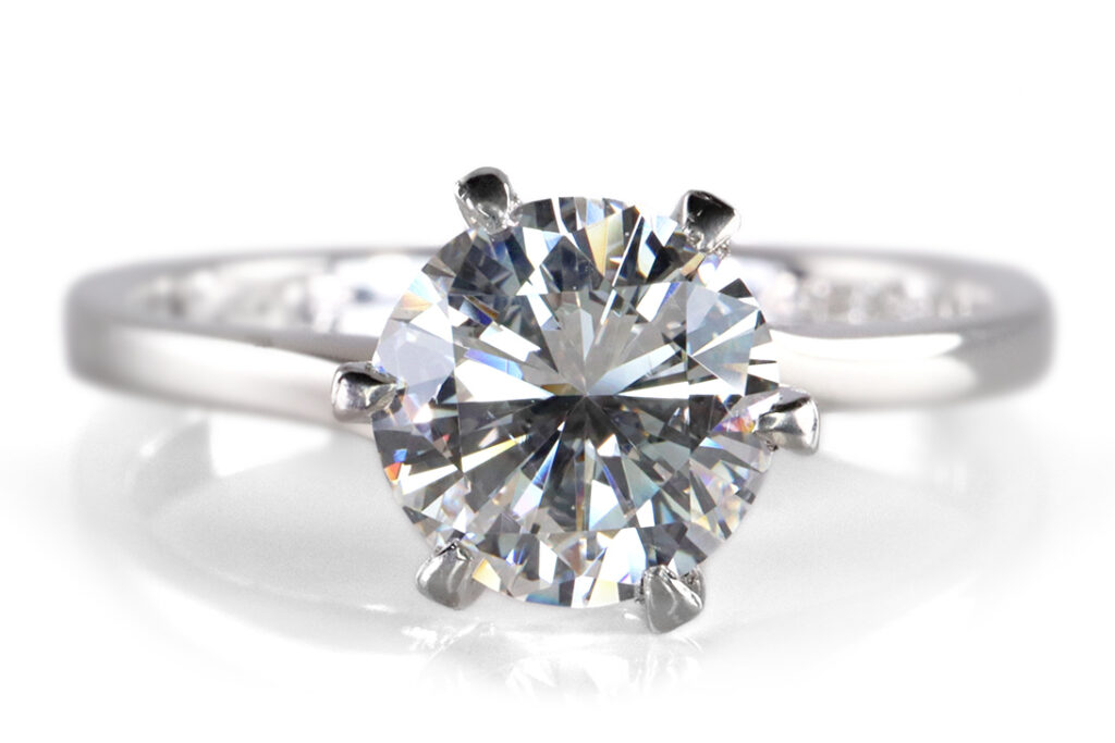 Ring Solitär 1 Brillant 1,000 ct River DPL Gutachten 750 Weißgold [BRORS 19614]
