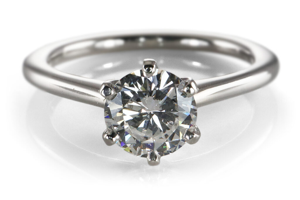 Ring Solitär Brillant 0,82 ct River Lupenrein DPL Gutachten Platin [BRORS 19875]