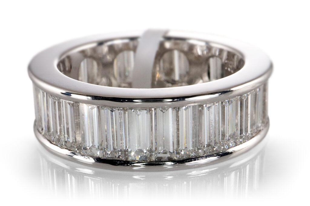 Memory Ring 33 Diamanten ca. 5 ct TW/VVS 750 Gr. 52 IGI [BRORS 20013]