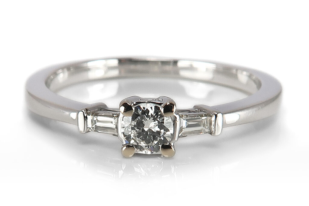 Ring Brillant River/VS2 + Diamanten Top Wesselton/vs IGI Gutachten [BRORS 17474]