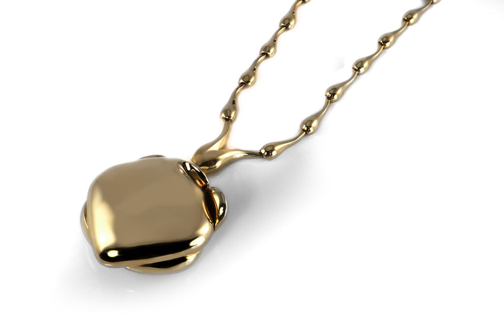 ZERNISCH Paris Versteckdose Collier Herzvögel Limitiert Nr.11 Gold [BRORS 18922]
