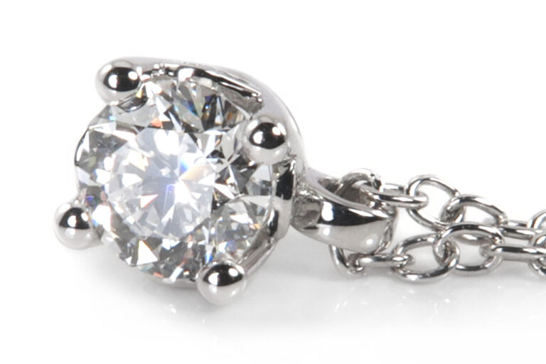 Juwelier Rüschenbeck Solitär Collier Brillant G/vs GIA Gutachten [BRORS 18991]