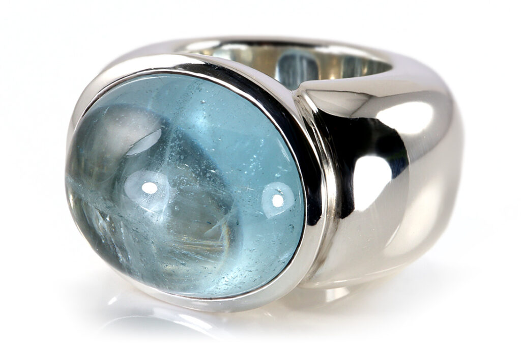 Schubart Ring Aquamarin ca. 20,0 ct. 925 Silber massiv Gr. 54 [BRORS 19067]