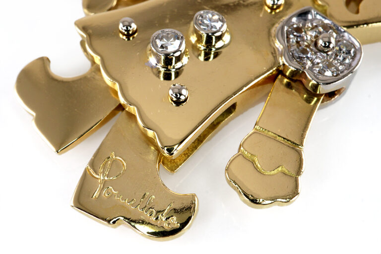 Pomellato Anhänger KING mit Kette 15 Diamanten ca 0,30 TW/VS Gold [BRORS 19273]