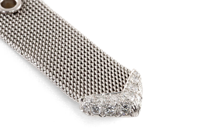 Tiffany & Co Belt Buckle Armband 950 Platin Brillanten ca. 3,0 ct [BRORS 19580]