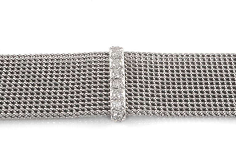 Tiffany & Co Belt Buckle Armband 950 Platin Brillanten ca. 3,0 ct [BRORS 19580]