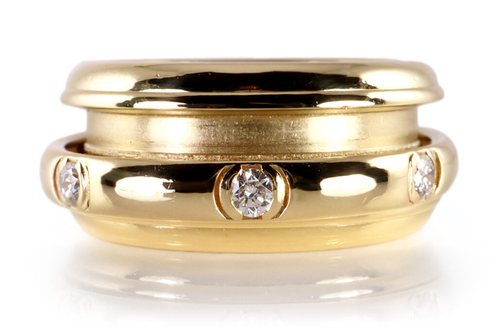 Piaget Ring Drehring Possession 7 Brillanten 750 Gelbgold Gr 51 [BRORS 19596]