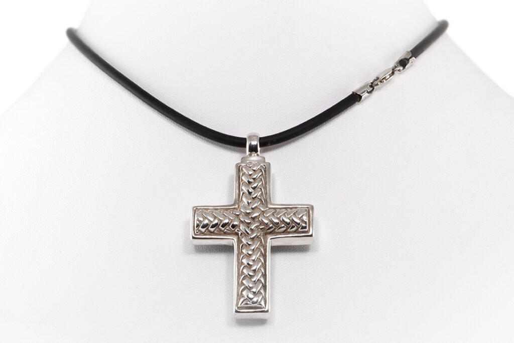 Berry Kieselstein Cord Kreuz Anhänger 925 Sterling Silber [BRORS 19615]