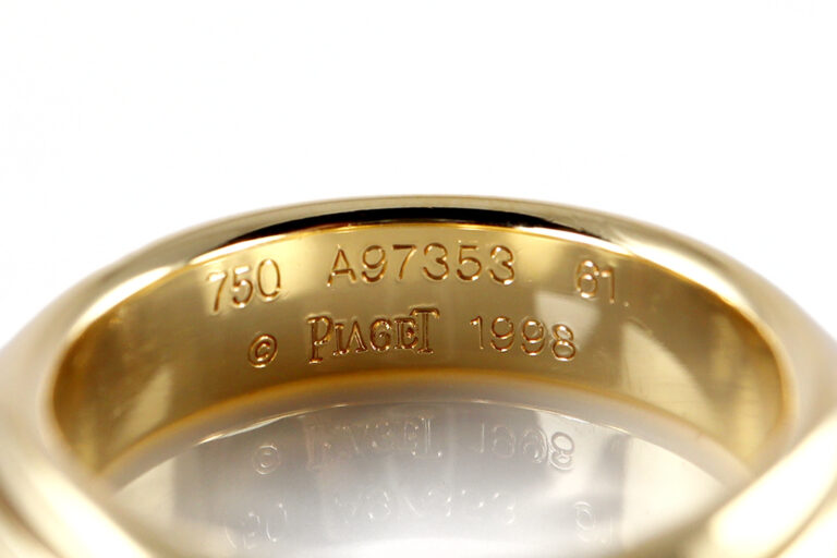 Piaget Ring Drehring 750 Gelbgold Große Größe Gr 61 [BRORS 19635]