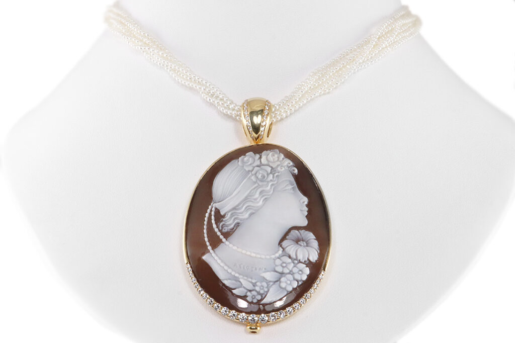 Collier Wempe by Kim Kamee G. Aversano Akoyaperlen 45 Brillanten [BRORS 19714]