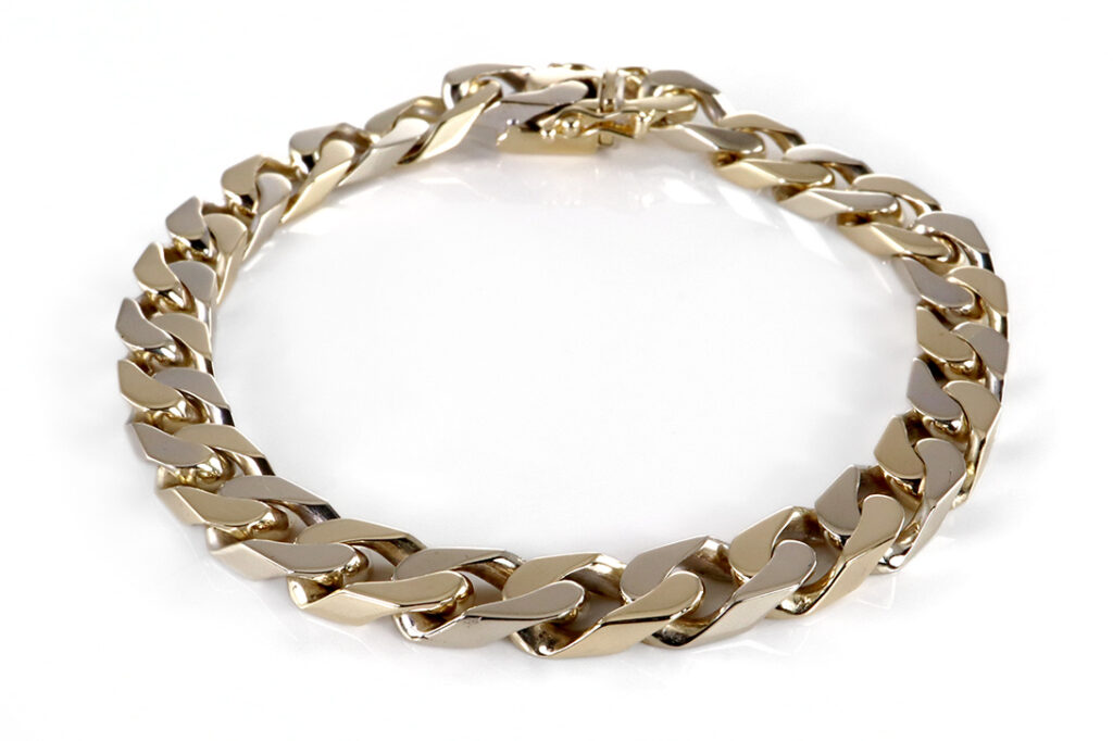 Panzerarmband Armband WEMPE 585 Gelbgold Weißgold [BRORS 19823]