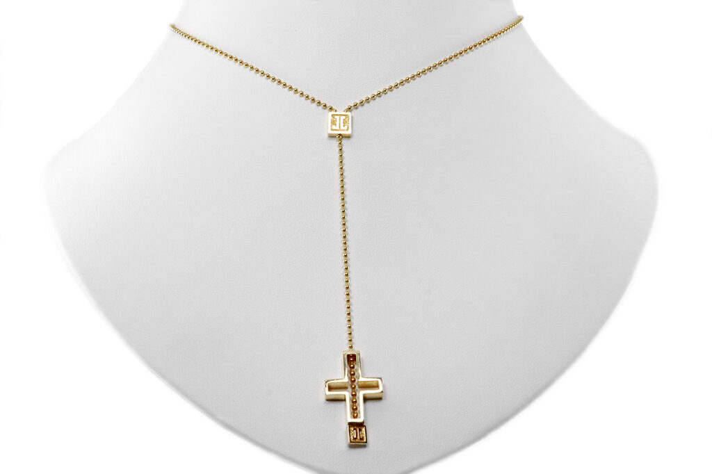 Jette Joop Y Halskette *KREUZ* 750 Gelbgold [BRORS 20002]