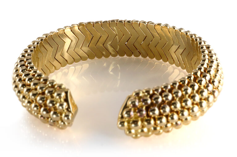 Armreif Armspange WEMPE 21 Brillanten TW/VVS 750 Gold Gelbgold [BRORS 20045]