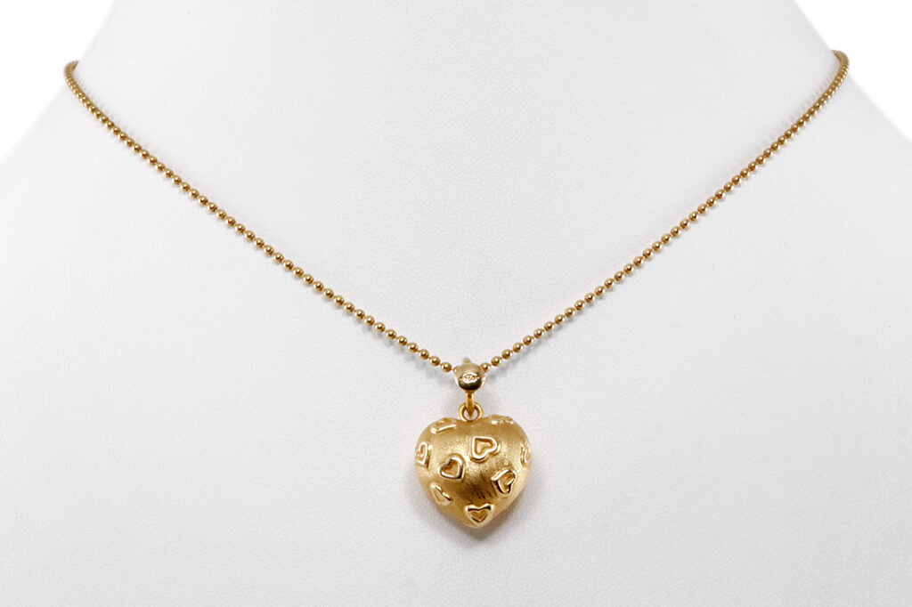 Wempe Kette mit Anhänger HERZ 750 Gelbgold Gold [BRORS 20108]
