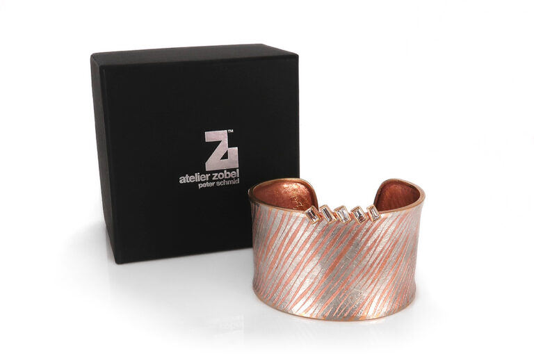 Armreif Atelier Zobel Designarbeit Diamanten insg 0,92ct G/VVSI [BRORS 16975]