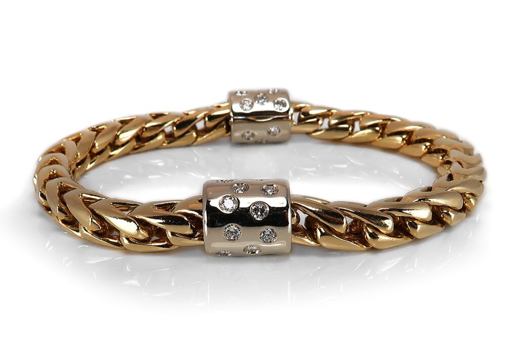 Pomellato Fishbone Armband Brillanten ca 0,40ct TW/VVS [BRORS 17664]