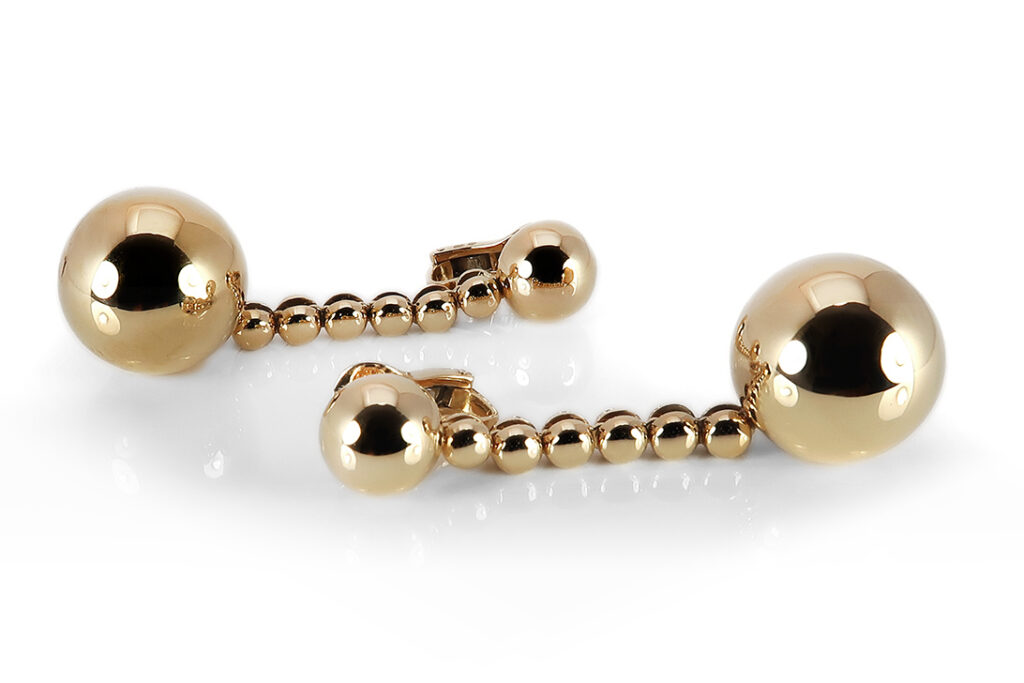 De Grisiogono Ohrstecker / Ohrclipse 750 Gelbgold ca 31,9 g [BRORS 17710]