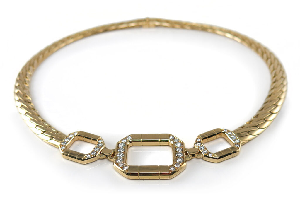 Audemars Piguet Collier 36 Brillanten 750 Gelbgold [BRORS 17787]