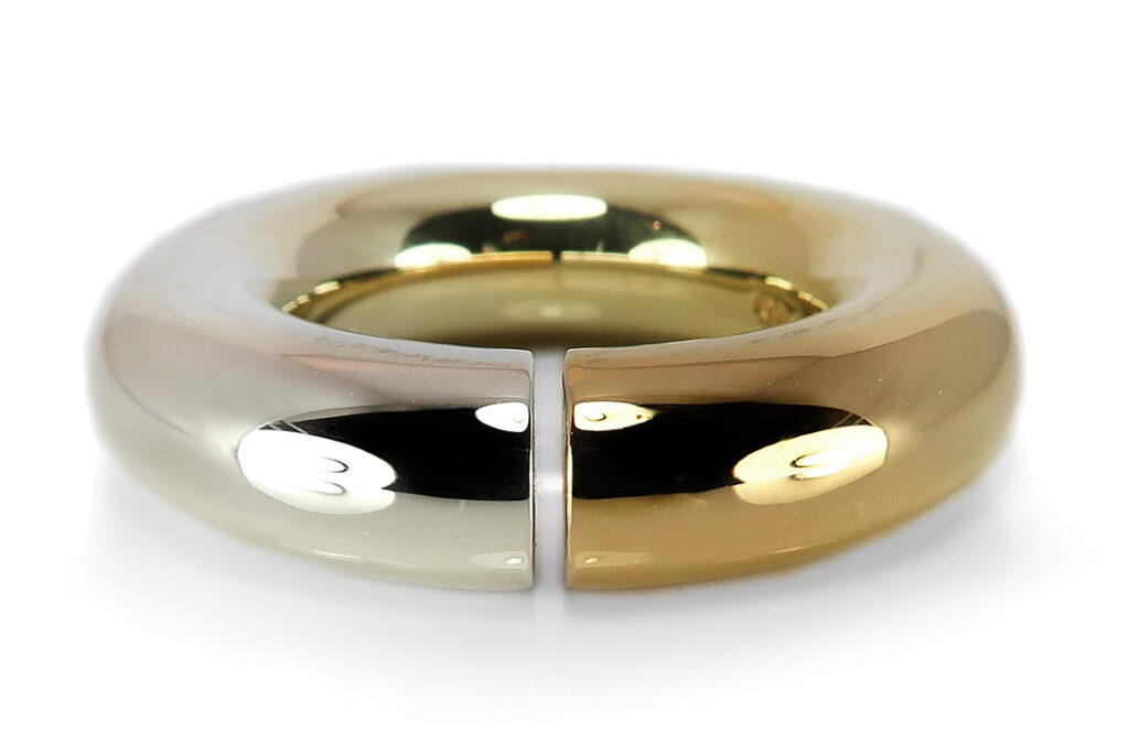 Niessing Ring 750 Gelbgold Weißgold Größe 55 [BRORS 17920]