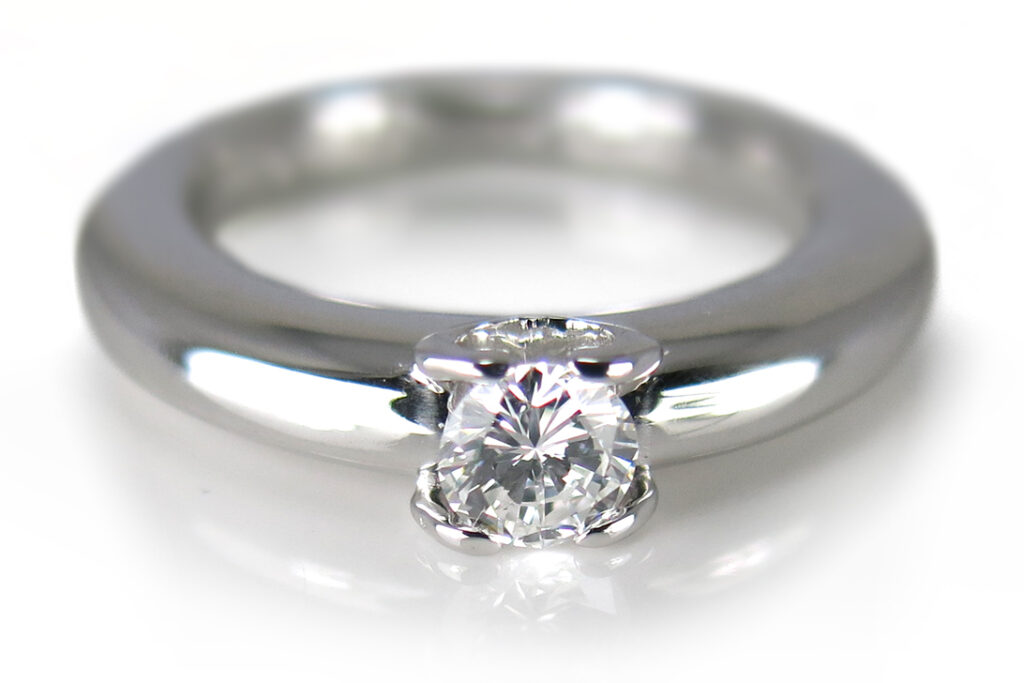 Cartier Solitär Ring ca. 0,3 ct Lupenrein/River [BRORS 18163]