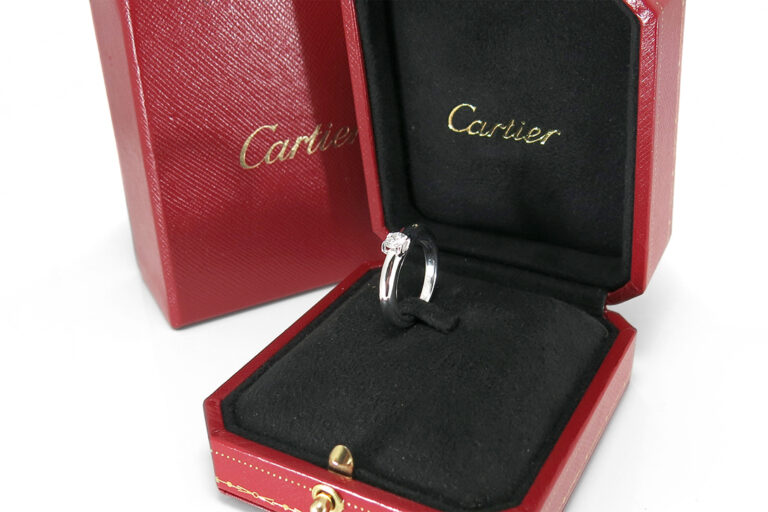 Cartier Solitär Ring ca. 0,3 ct Lupenrein/River [BRORS 18163]