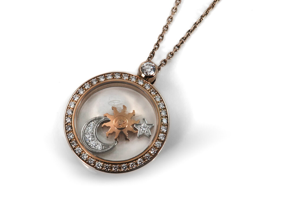 Chopard Happy Sun, Moon and Star Brillanten 750 Roségold [BRORS 18716]