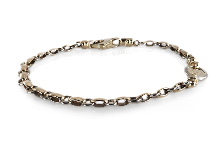 Kuck Goldarmband Armband 585 Gelbgold Weißgold [BRORS 18808]