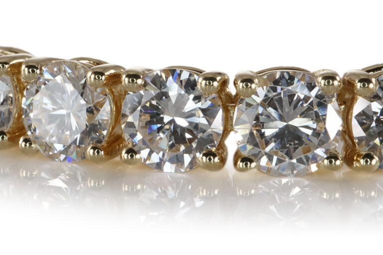 Armband * UNISEX * 53 Brillanten 10,6 ct E-F 750 Gold IGI L. 21cm [BRORS 20155]