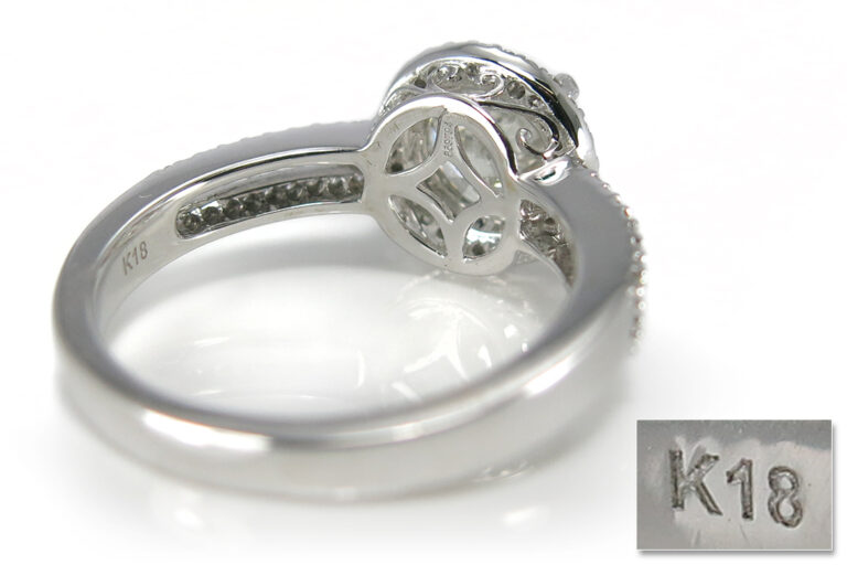 Brillantring 1 Brillant 1,47 ct + 64 Brillanten 0,24 ct Gutachten [BRORS 10954]