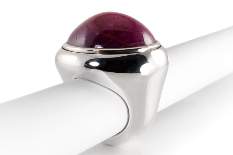 Schubart Ring Sternrubin ca. 50 ct. 925 Silber massiv Gr. 57 [BRORS 19625]