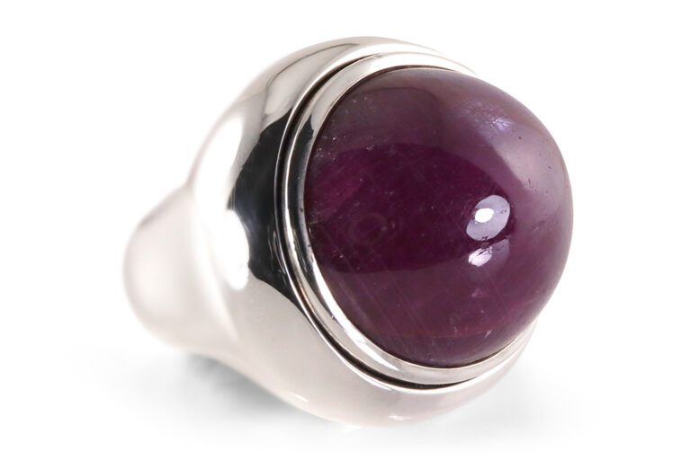 Schubart Ring Sternrubin ca. 50 ct. 925 Silber massiv Gr. 57 [BRORS 19625]