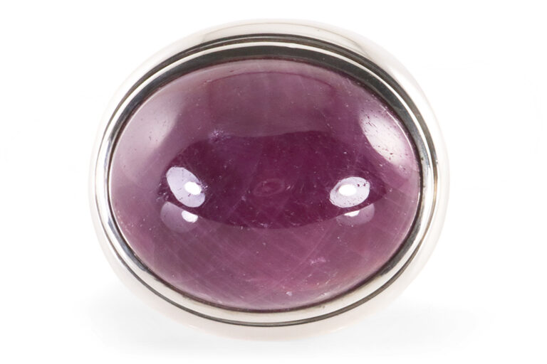 Schubart Ring Sternrubin ca. 50 ct. 925 Silber massiv Gr. 57 [BRORS 19625]