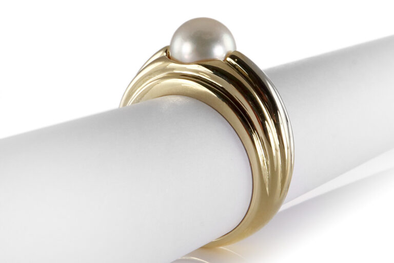 Ring *Wempe* 1 Akoya Perle 750 Gelbgold Gr. 60 [BRORS 20195]