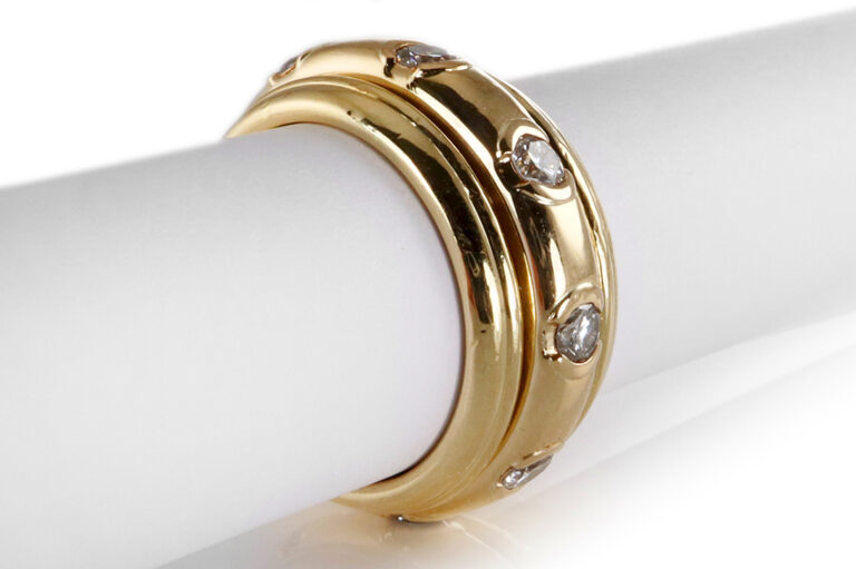 Piaget Ring Drehring Possession 9 Brillanten 750 Gelbgold Gr 54 [BRORS 20226]