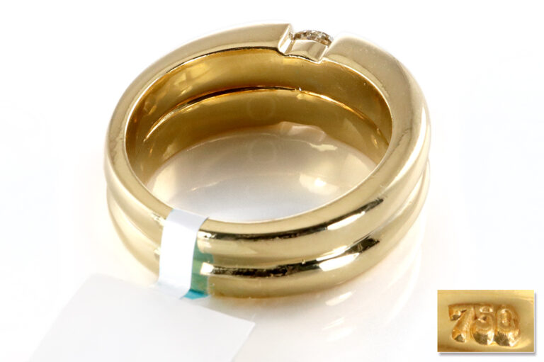 Ring Solitär 1 Brillant 1,15 ct F-G/VS2 750 Gold IGI Gr.60 [BRORS 20232]