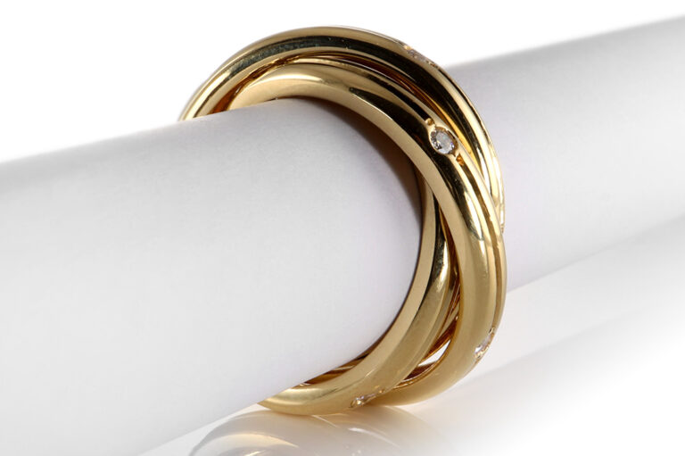 Cartier Ring Constellation 15 Billanten TW/IF 750 Gelbgold Gr 49 [BRORS 20236]