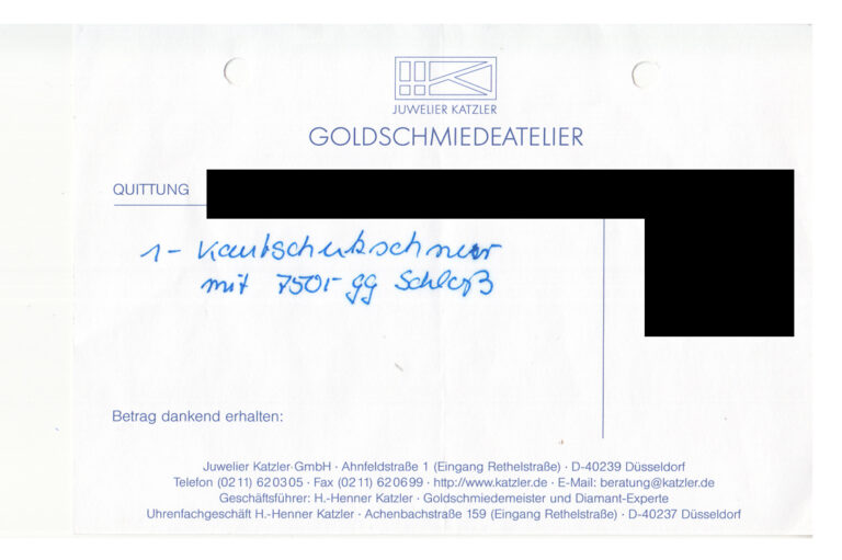 KATZLER Collier Liddicoatith Turmalin 17 Karat 750 Gold Handarbeit [BRORS 20244]