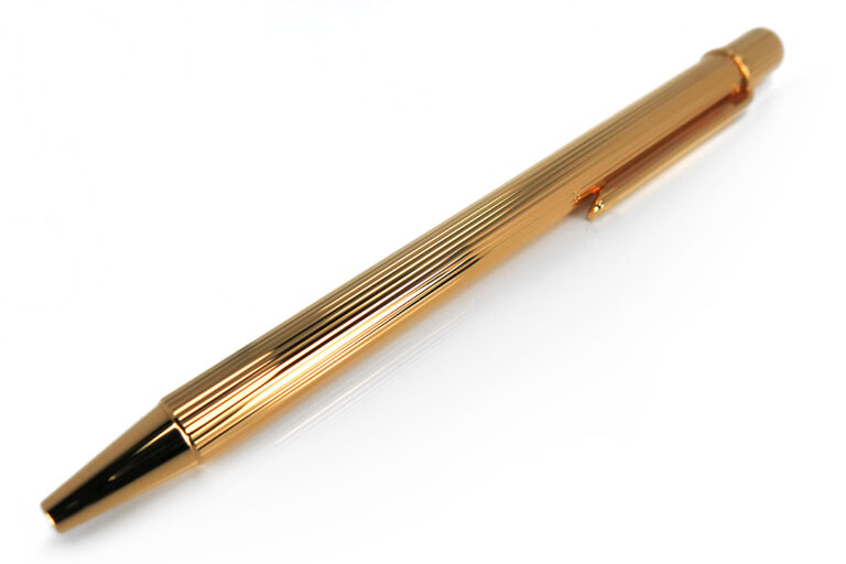Pen Must II BP Godron Gold Plated Kugelschreiber vergoldet [BRORS 11852]