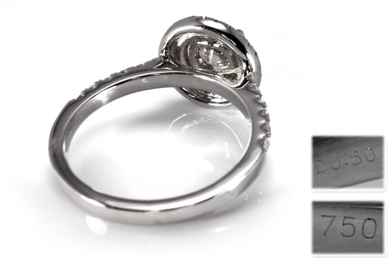 Ring 1 Brillant 0,65ct Hochfeines Weiß + 57 Brillanten + Gutachten [BRORS 18687]