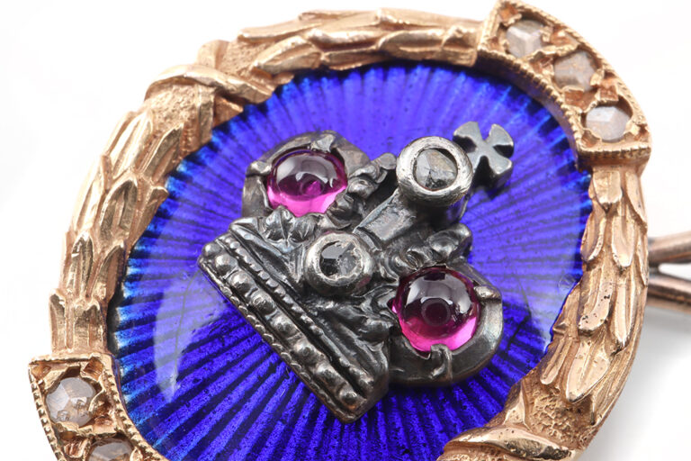 Antike FABERGÉ Manschettenknöpfe MIKHAIL PERKHIN ca. 1895 [BRORS 18892]
