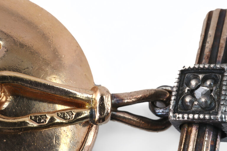 Antike FABERGÉ Manschettenknöpfe MIKHAIL PERKHIN ca. 1895 [BRORS 18892]