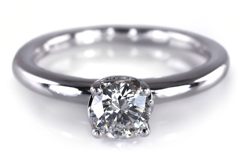 Ring Rüschenbeck mit Brillant 0,3 ct TW/VS Weißgold GIA Gutachten [BRORS 19102]